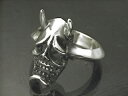【シルバーアクセサリー】骨般若リング