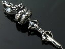 ラブクラフト【倶利伽羅剣ペンダントトップ】シルバーアクセサリー 不動明王 ペンダント スターリングシルバー 925 神仏 お守り 仏像 密教 ハンドメイド 手作...