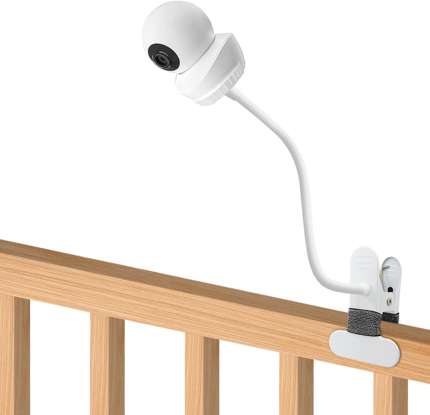 ベビーモニターマウント Babysense HD S2/ V43モニターおよびその他のベビーモニターに対応 1/4ネジ穴15.7インチ フレキシブルクリップクランプマウント ロンググースネックアーム