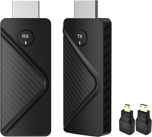 【2025年新登場】 ワイヤレス hdmi 無線 送受信機セット hdmi 無線化 1080P@60Hz/2.4G+5G/100m 小型 挿すだけで使える WIFI&設定不要 超低遅延 映像音声同期出力 LEDディスプレイ搭載 8台増設可能 収納に便利 テレビ/PC/Mac/Laptop/Window/カメラ/監視カメラなど対応 【2025年新登場】 ワイヤレス hdmi 無線 送受信機セット hdmi 無線化 1080P@60Hz/2.4G+5G/100m 小型 挿すだけで使える WIFI&設定不要 超低遅延 映像音声同期出力 LEDディスプレイ搭載 8台増設可能 収納に便利 テレビ/PC/Mac/Laptop/Window/カメラ/監視カメラなど対応