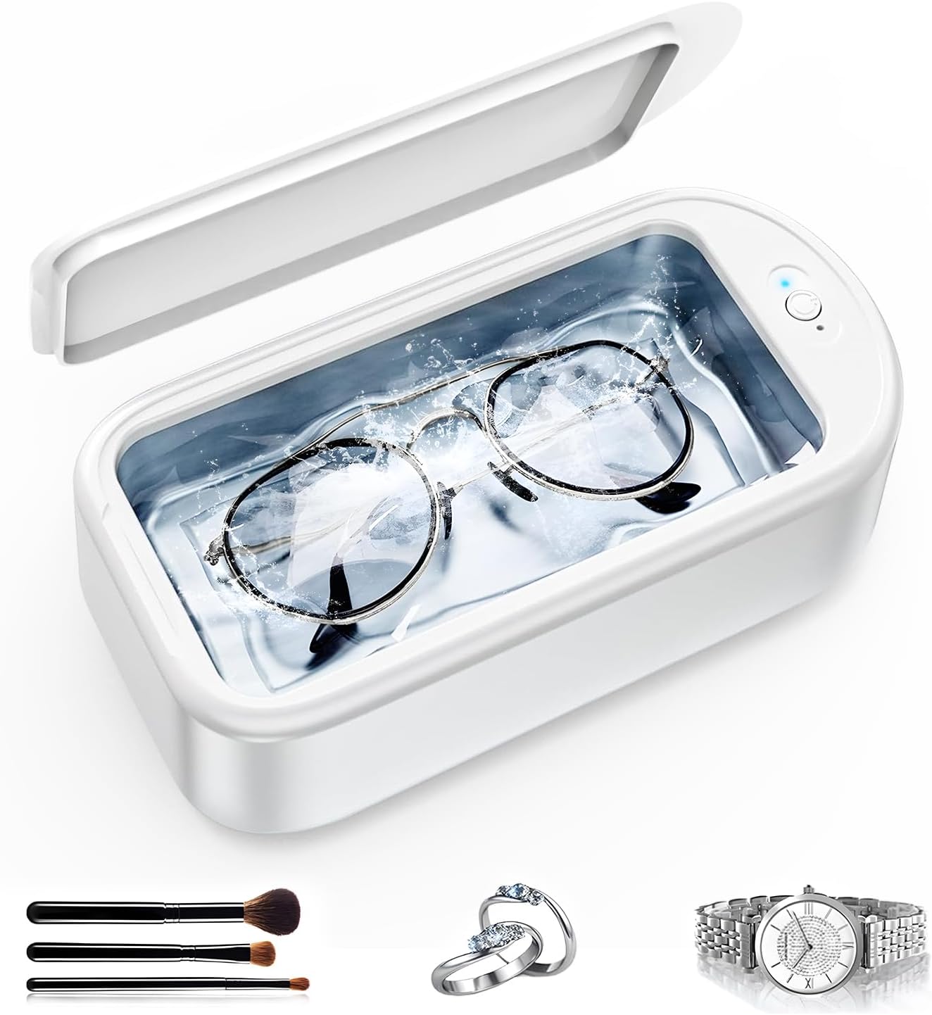 2025新モデル 超音波洗浄機 Sudsty メガネ洗浄機 メガネクリーナー 50000Hz 強力振動 超音波カッター 6..