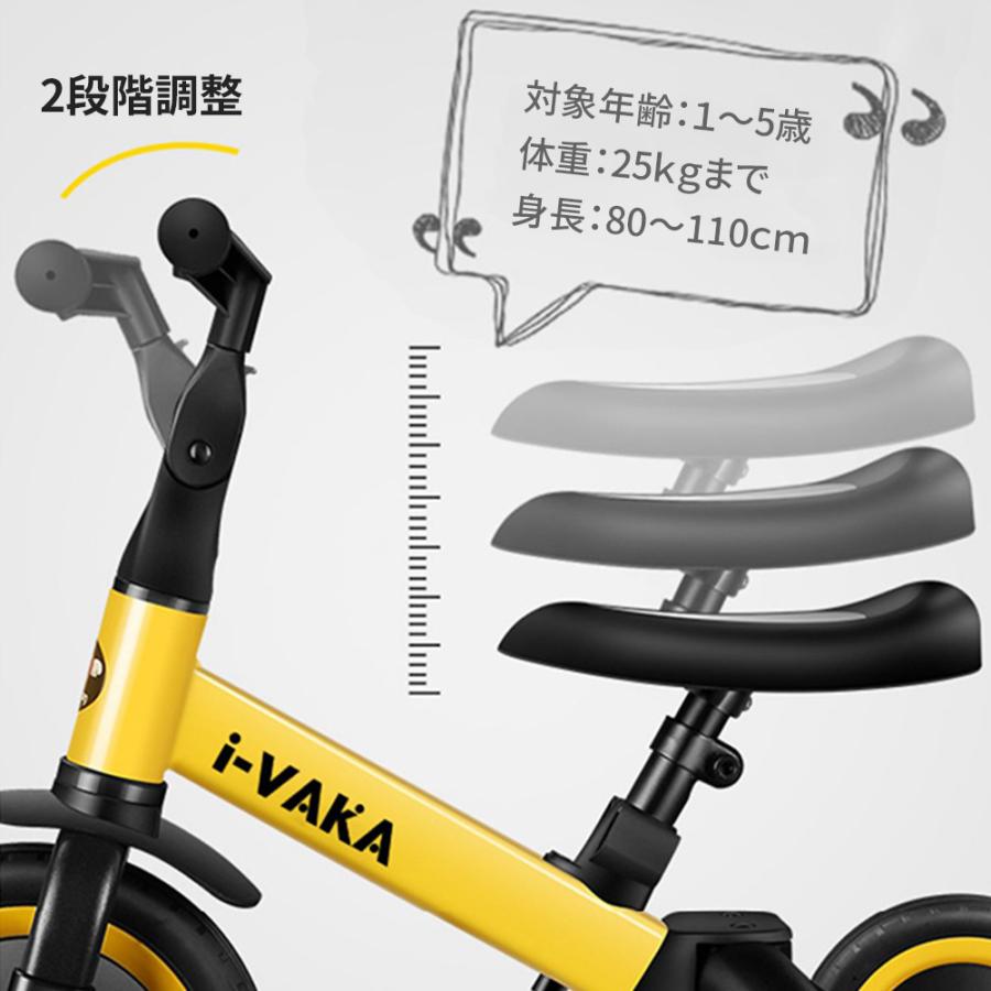 Nijakise子供用三輪車5in1三輪車ランニングバイク誕生日プレゼント1歳から5歳までコンパクト超軽量ベビーカー組み立て簡単サドルシートハンドル調整可能手押し棒付きシートベルト付き