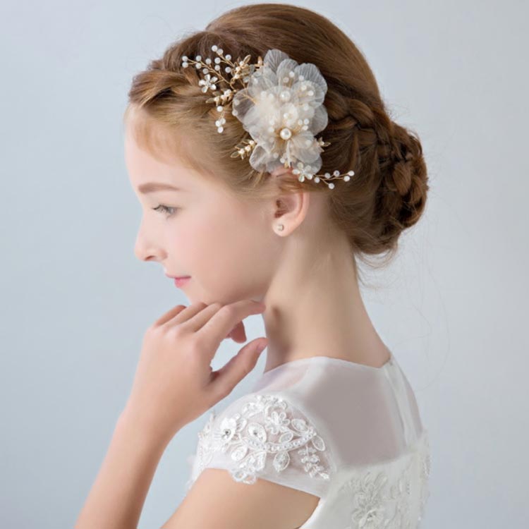 髪飾り 子供 ピアノ発表会 パール ヘアアクセサリー 発表会 ヘアコーム アクセサリー 花 簪 結婚式 入学式 送料無料 フラワー 卒業式 パーティー 送料無料