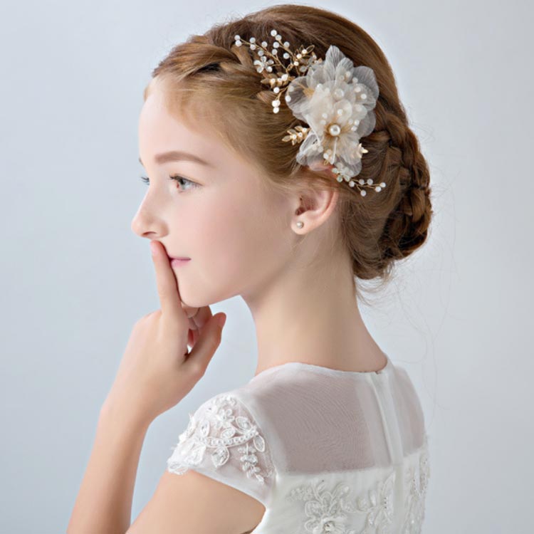 髪飾り 子供 ピアノ発表会 パール ヘアアクセサリー 発表会 ヘアコーム アクセサリー 花 簪 結婚式 入学式 送料無料 フラワー 卒業式 パーティー 送料無料