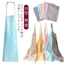 エプロン エプロン レディース ゆったり 送料無料 チェック 無地 ポケット付き ワンピース プレゼント ナチュラル ドレス H型 カフェ 敬老の日 母の日 ギ...