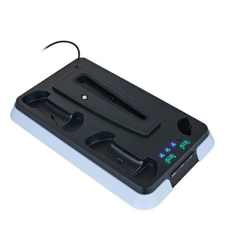 スタンド 冷却 PS5 PS5用 冷却スタンド USB 充電 縦置きスタンド PS5用 冷却ファン Slim 充電スタンド クーリングファン 縦置き コントローラー PS5 垂直 充電器 ファン 静音 通常版 PlayStation5 用 プレステ5 用 デジタルエディション PS5 2020版/PS5