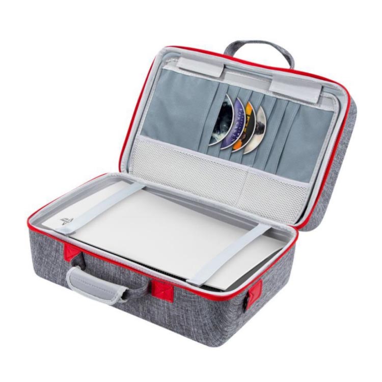 PS5収納バッグ ハードシェル プレステ5 専用保護収納ケース ショルダーストラップ付き コントローラ専用保護ケース 軽量 耐衝撃 全面保護 for Playstation 5