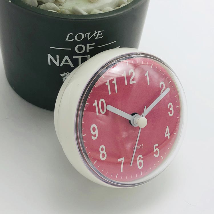 時計 お風呂 防水時計 防滴 お風呂時計 韓国 見やすい シンプル おしゃれ オシャレ 浴室時計 バスクロック バスルーム 吸盤式 コンパクト キッチン 浴室 おふろ用 韓国インテリア 韓国雑貨 かわいい プレゼント 贈り物 お祝い [2]