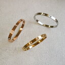 ステンレス ブレスレット メタルバングル レディース 韓国ファッション メンズ ペア バングル サージカルステンレス 金属アレルギー対応 シンプル 高品質 ジルコニア きれいめ 上品 大人 ゴールド ローズゴールド つけっぱなし