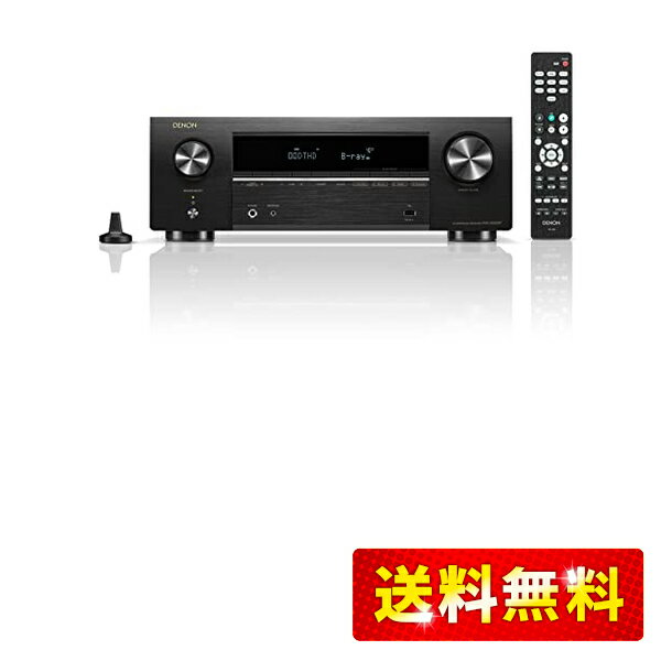デノン Denon AVR-X580BT 5.2ch AVサラウンドレシーバー 8K Ultra HD、HDR10+、 eARC対応/ブラック AVR-X580BTK