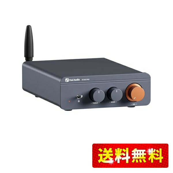 Fosi Audio BT20A Pro 300W x2 TPA3255 Bluetooth 5.0 パワーアンプ 小型 ホーム オーディオ ステレオ ..
