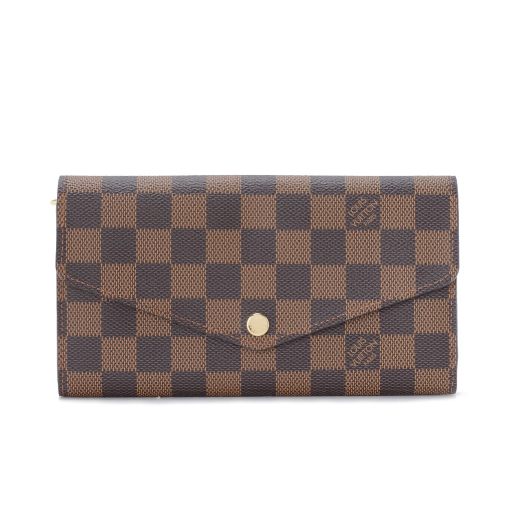 ルイヴィトン LOUIS VUITTON 長財布 ダミエ・エベヌ ポルトフォイユ・サラ ブラウン N63209