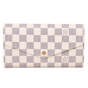 ルイヴィトン 長財布（レディース） 【P2倍 5/3 0時-5/6 24時】LOUIS VUITTON ルイヴィトン 長財布 ダミエ・アズール ポルトフォイユ・サラ N63208