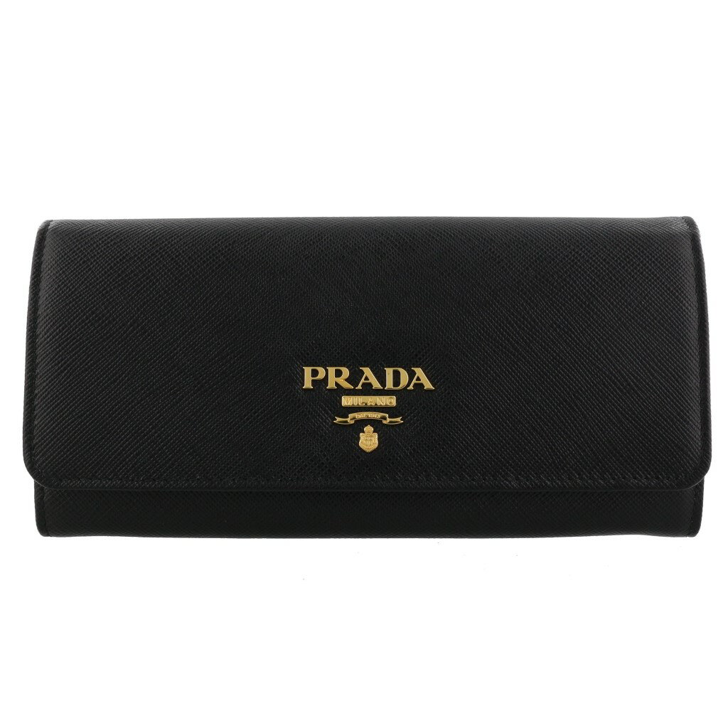 プラダ 長財布 レディース 【P10倍 5/9 20時-5/12 24時】プラダ PRADA 長財布 レディース ブラック 1MH132 QWA F0002 NERO