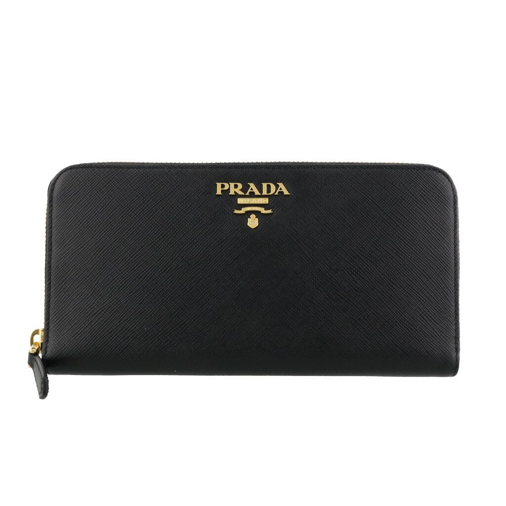 プラダ 財布（レディース） 【P5倍 5/15 0時～5/16 2時】PRADA プラダ 長財布 レディース ブラック 1ML506 QWA F0002 NERO