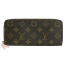 【P2倍 4/20 0時 ～ 4/21 24時】ルイヴィトン LOUIS VUITTON 長財布 M61298 モノグラム ポルトフォイユ・クレマンス