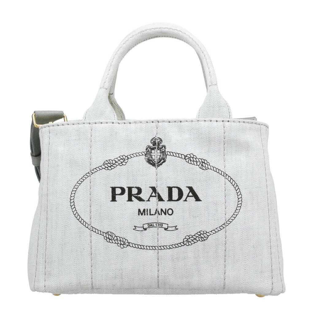 PRADA プラダ トートバッグ レディース カナパ ホワイト 1BG439 V OOO AJ6 F0009 BIANCO