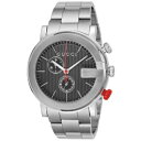 グッチ 腕時計（メンズ） 【P5倍 4/20 0時 ～ 4/21 24時】グッチ GUCCI 腕時計 メンズ Gクロノ ブラック YA101361