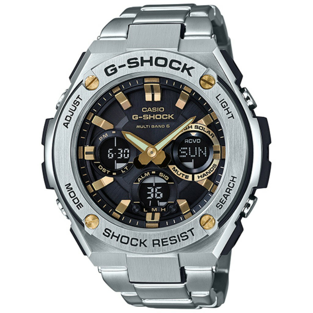 JVI CASIO rv Y G-SHOCK G-STEEL GVbN GX`[ GST-W110D-1A9JF