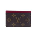 ルイ・ヴィトン 名刺入れ 【P2倍 5/3 0時-5/6 24時】ルイヴィトン LOUIS VUITTON カードケース モノグラム ポルト カルト・サーンプル フューシャ M60703