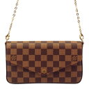 【P2倍 4/20 0時 ～ 4/21 24時】ルイヴィトン LOUIS VUITTON アクセサリーポーチ N63032 ダミエ ポシェット・フェリーチェ