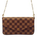 ルイヴィトン　ポシェット 【P2倍 5/9 20時-5/12 24時】ルイヴィトン LOUIS VUITTON アクセサリーポーチ N63032 ダミエ ポシェット・フェリーチェ