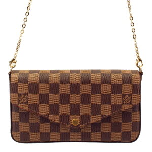【P2倍 5/9 20時-5/12 24時】ルイヴィトン LOUIS VUITTON アクセサリーポーチ N63032 ダミエ ポシェット・フェリーチェ