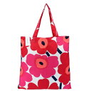 【P5倍 5/3 0時-5/6 24時】マリメッコ marimekko トートバッグ 067572 001 ホワイト/レッド PIENI UNIKKO BAG