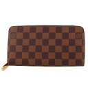 ルイヴィトン ダミエ 財布（レディース） 【P2倍 5/3 0時-5/6 24時】ルイヴィトン LOUIS VUITTON 長財布 レディース ダミエ ブラウン N60046