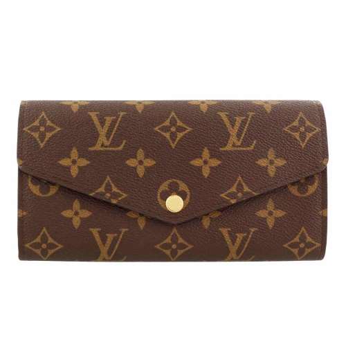 【P2倍 6/1 0時 ～ 6/2 24時】ルイヴィトン LOUIS VUITTON 長財布 モノグラム ポルトフォイユ・サラ コクリコ M62236