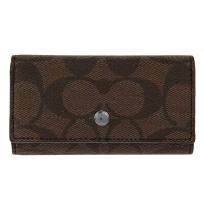 【P5倍 11/30 0時 〜12/1 24時】コーチ アウトレット COACH キーケース レディース ダークブラウン F26104 MA/BR