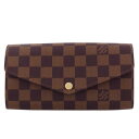 ルイヴィトン 長財布（メンズ） 【P2倍 5/3 0時-5/6 24時】ルイヴィトン LOUIS VUITTON 長財布 ダミエ ポルトフォイユ・サラ ローズ・バレリーヌ N60114