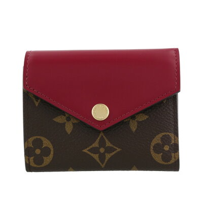 【P2倍 11/30 0時 〜12/1 24時】ルイヴィトン LOUIS VUITTON 三つ折り財布 モノグラム ポルトフォイユ・ゾエ フューシャ M62932