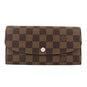 LOUIS VUITTON ルイヴィトン 長財布 レディース ダミエ ポルトフォイユ エミリー N60214