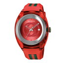 【P5倍 5/9 20時-5/12 24時】グッチ GUCCI 腕時計 メンズ SYNC レッド YA137103A