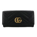 グッチ 財布（レディース） グッチ GUCCI 長財布 レディース ブラック 443436 DTD1T 1000