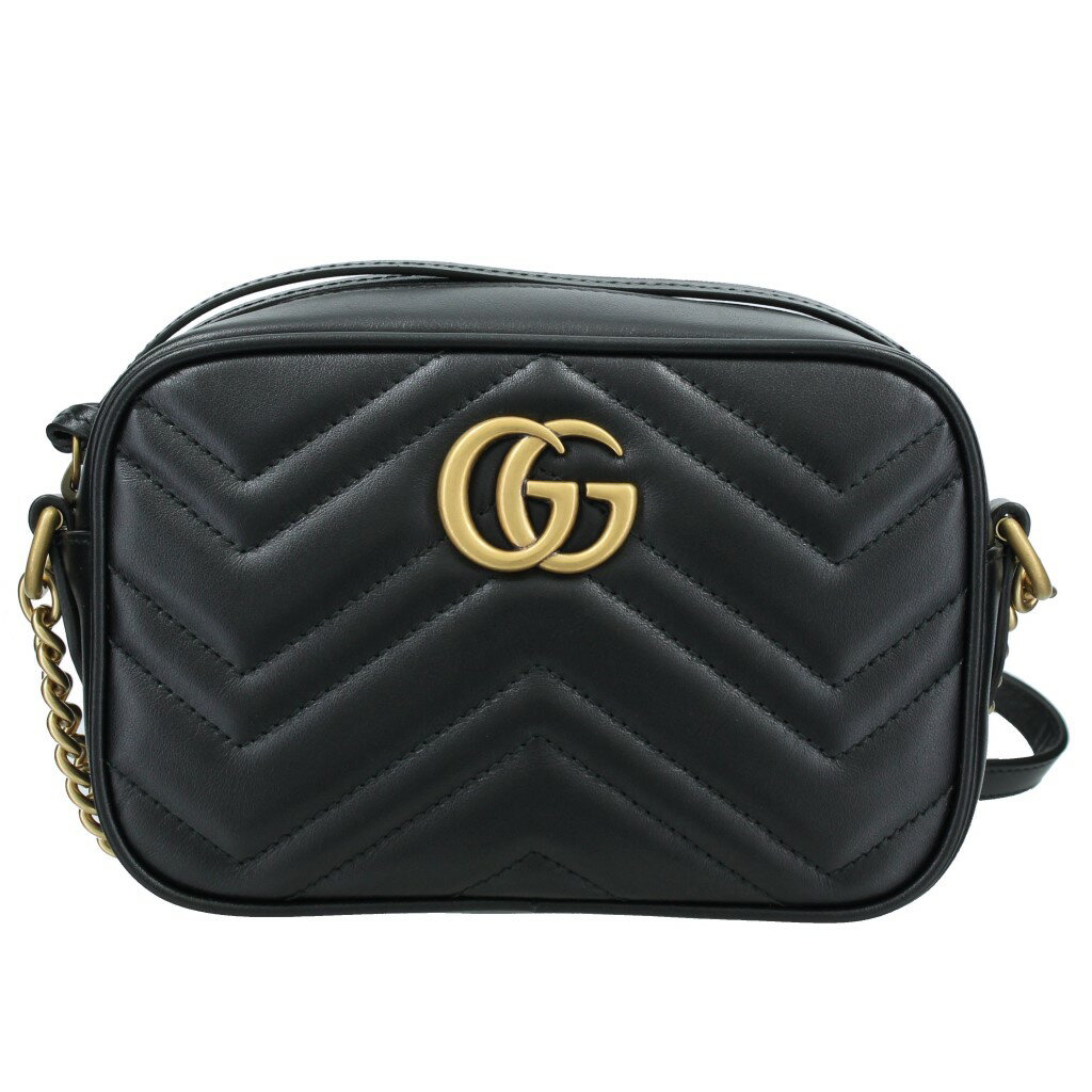 グッチ ショルダーバッグ（レディース） グッチ GUCCI ショルダーバッグ GGマーモント ブラック 448065 DTD1T 1000