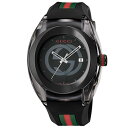 【P5倍 5/3 0時-5/6 24時】グッチ GUCCI 腕時計 メンズ SYNC ブラック YA137107A