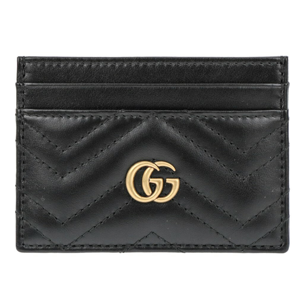 グッチ 名刺入れ 【P5倍 5/15 0時～5/16 2時】グッチ GUCCI カードケース レディース GGマーモント ブラック 443127 DTD1T 1000