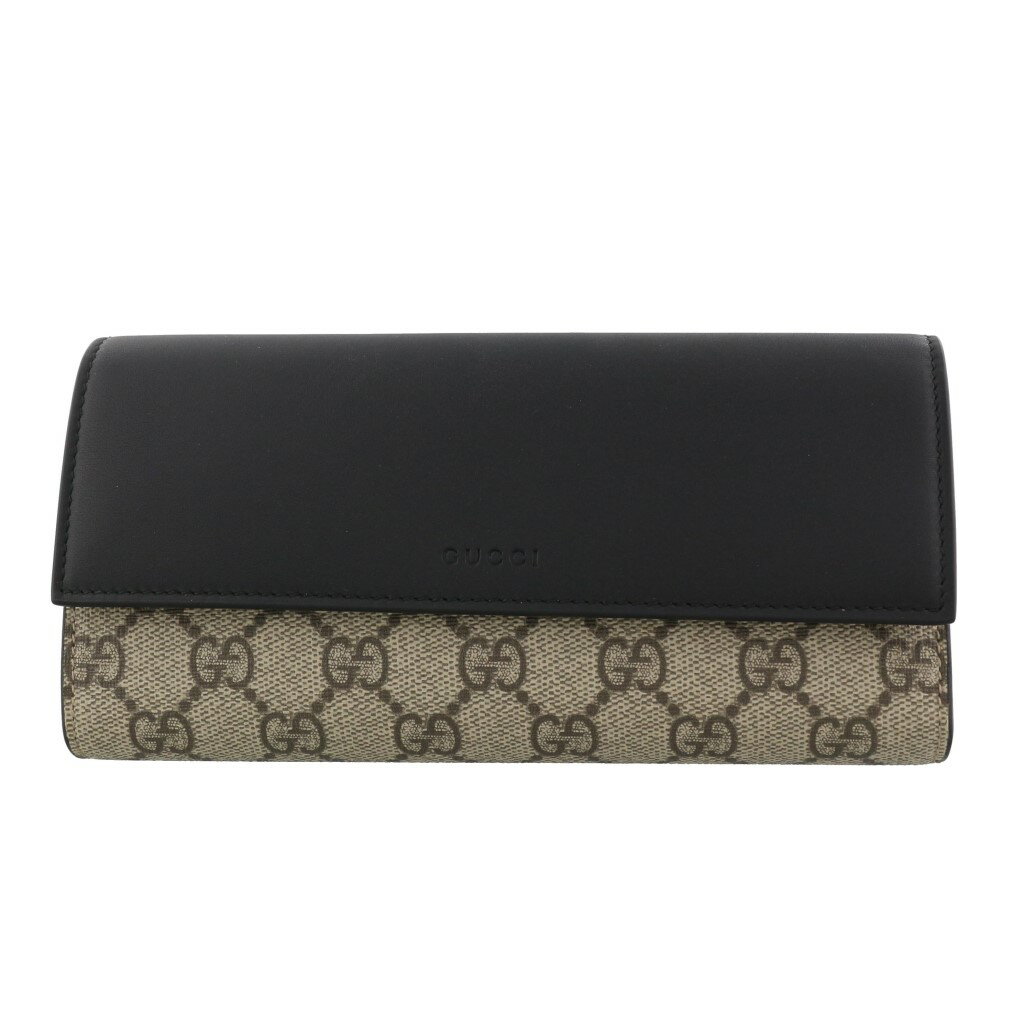 グッチ 財布（レディース） グッチ GUCCI 長財布 546669 KHNKG 9769 ブラック/ベージュ/エボニー