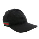 【P5倍 5/3 0時-5/6 24時】グッチ GUCCI キャップ メンズ ベースボール キャップ ブラック 200035 KQWBG 1060