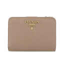 【P10倍 5/3 0時-5/6 24時】プラダ PRADA 二つ折り財布 レディース ピンクベージュ 1ML018 QWA F0236 CIPRIA