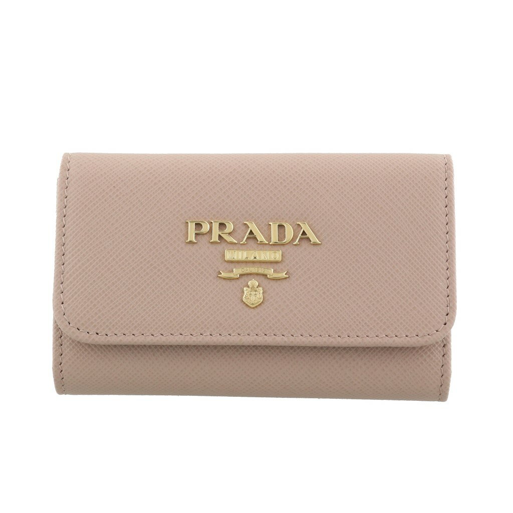 【P10倍 8/19 20時〜8/22 0時】プラダ PRADA キーケース レディース ピンクベージュ 1PG004 QWA F0236 CIPRIA