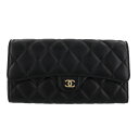 【P5倍 5/3 0時-5/6 24時】シャネル CHANEL 長財布 レディース マトラッセ ブラック AP0241 Y01295 C3906 ブラック