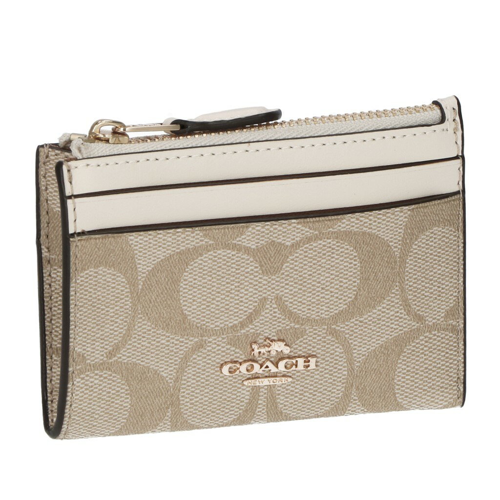 コーチ（COACH) コーチ アウトレット COACH コインケース シグネチャー ライトカーキ/チョーク 88208 IMDQC