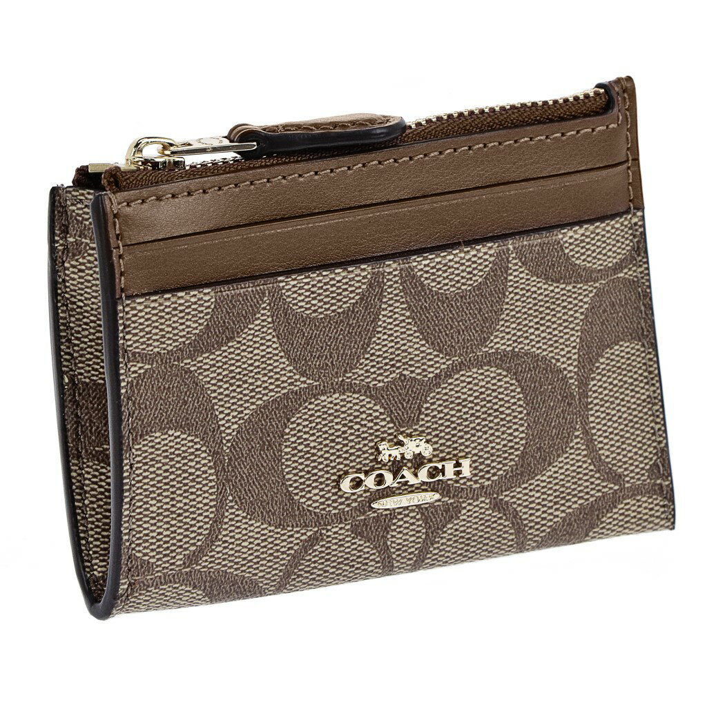 コーチ（COACH) コーチ アウトレット COACH コインケース シグネチャー カーキ サドル 88208 IME74