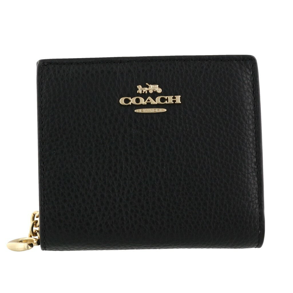 コーチ 二つ折り財布 レディース COACH OUTLET コーチ アウトレット 二つ折り財布 レディース ブラック C2862 IMBLK