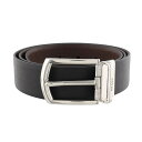 【P5倍 5/3 0時〜5/6 24時】PRADA プラダ ベルト メンズ 95cm ブラック/ブラウン 2CC468 053 F00XF NERO/BRUCI...