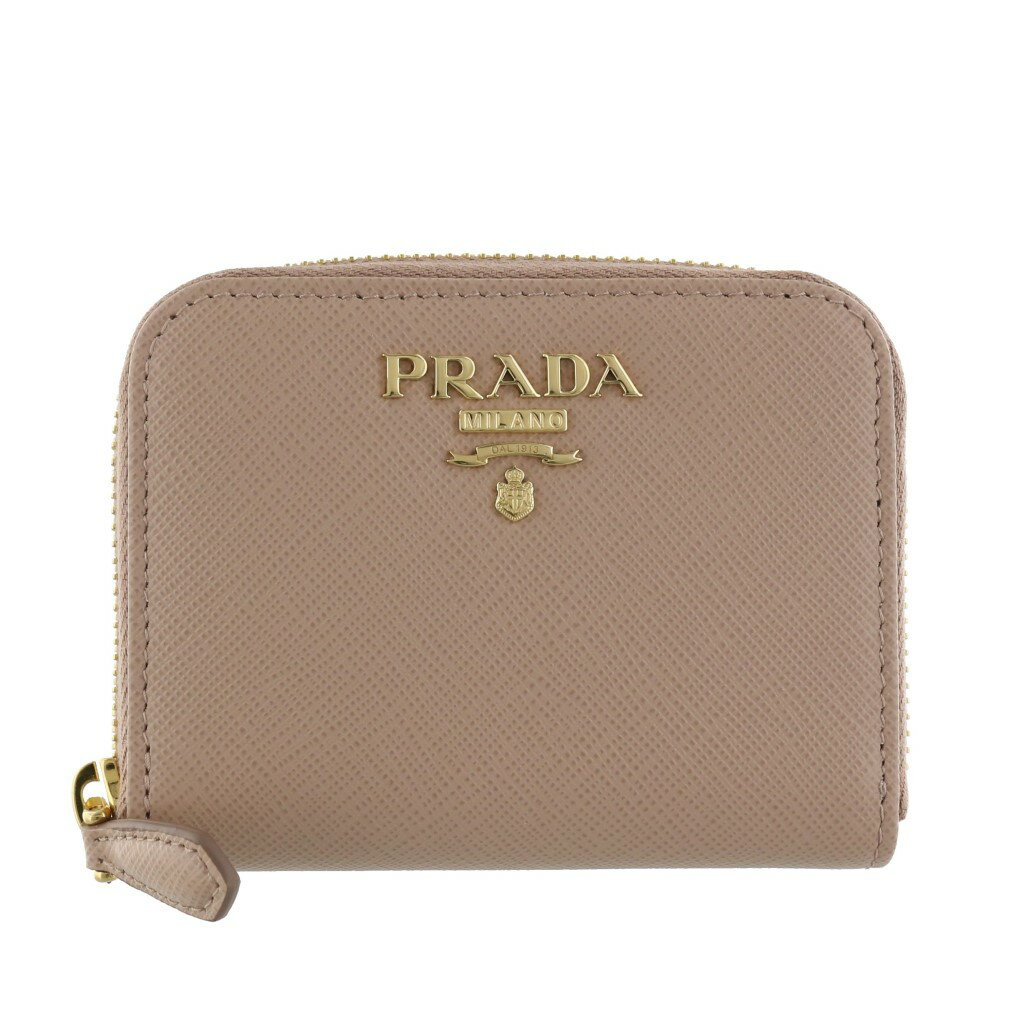 【P10倍 5/9 20時-5/12 24時】プラダ PRADA コインケース レディース ピンクベージュ 1MM268 QWA F0236 CIPRIA