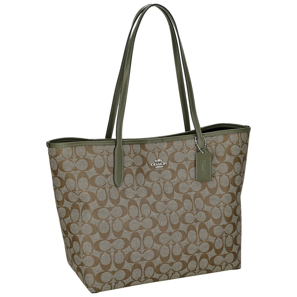 【P10倍 3/29 10時～4/1 24時】コーチ アウトレット COACHアウトレット トートバッグ レディース カーキ サプラス 5696 SVSTGのサムネイル